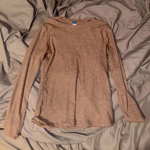 brown tight fit long sleeve from old navy